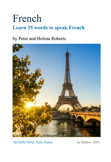 The front cover image showing the language book entitled